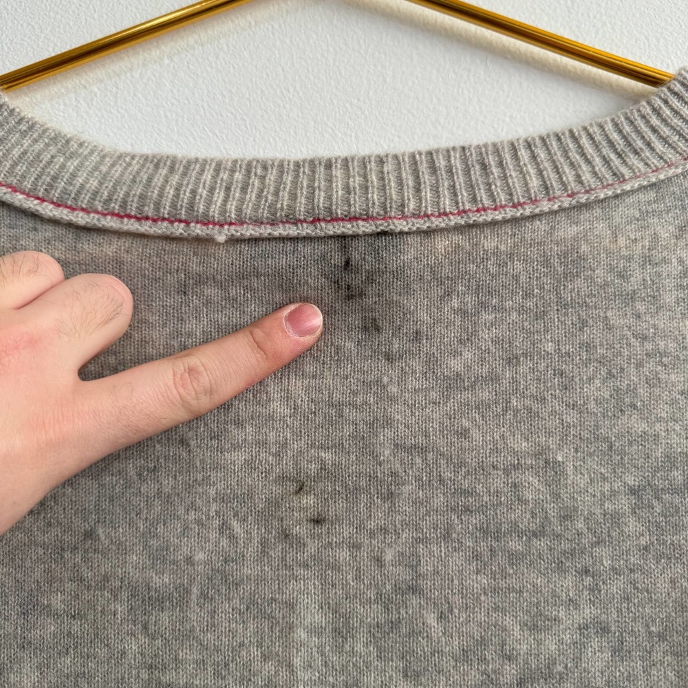 Saturday Sunday by Anthropologie Oversized Cashmere Crewneck Sweater in Gray XS - Picture 8 of 8